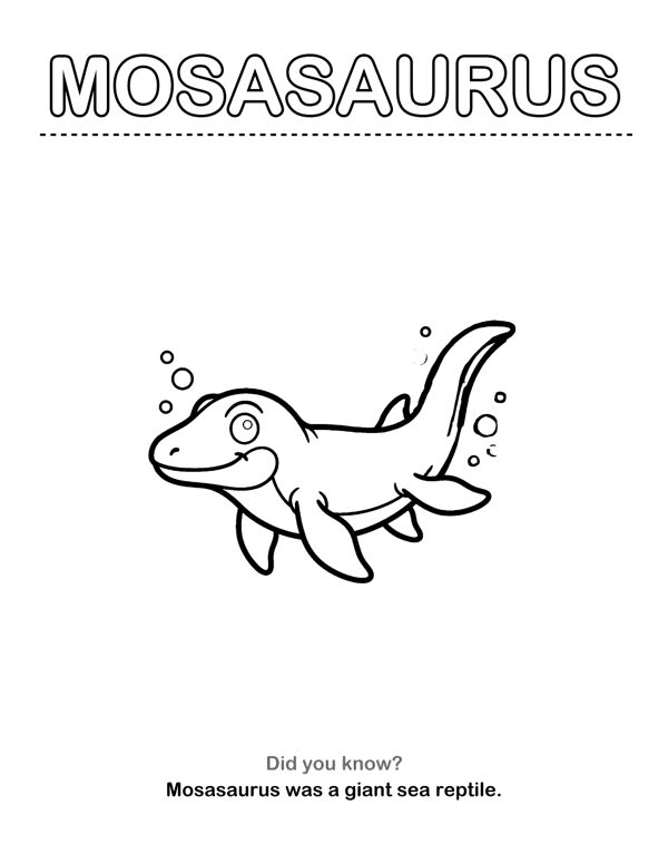 Dinosaur Coloring Pages with Name Tracing & Facts (Ages 3-5) page 19