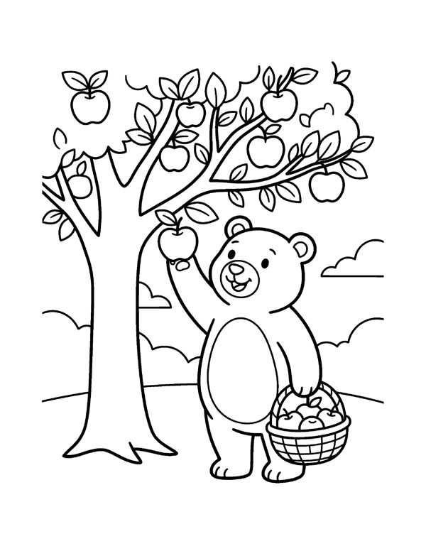Fall Coloring Pages for Kids page 2
