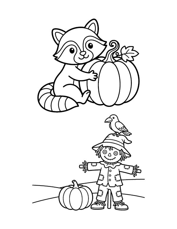 Fall Coloring Pages for Kids free sample