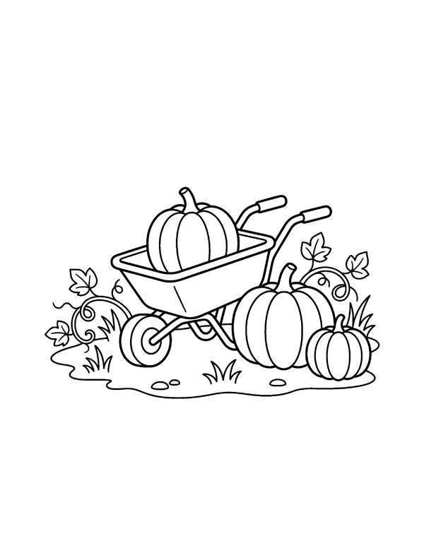 Fall Coloring Pages for Kids page 4