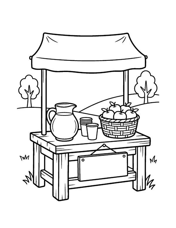 Fall Coloring Pages for Kids page 8