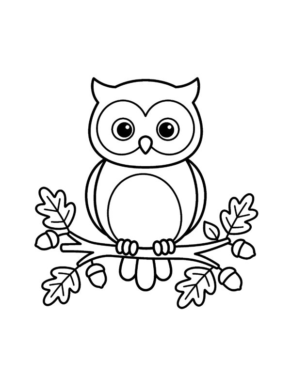 Fall Coloring Pages for Kids page 9