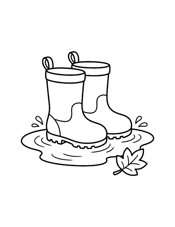 Fall Coloring Pages for Kids page 10