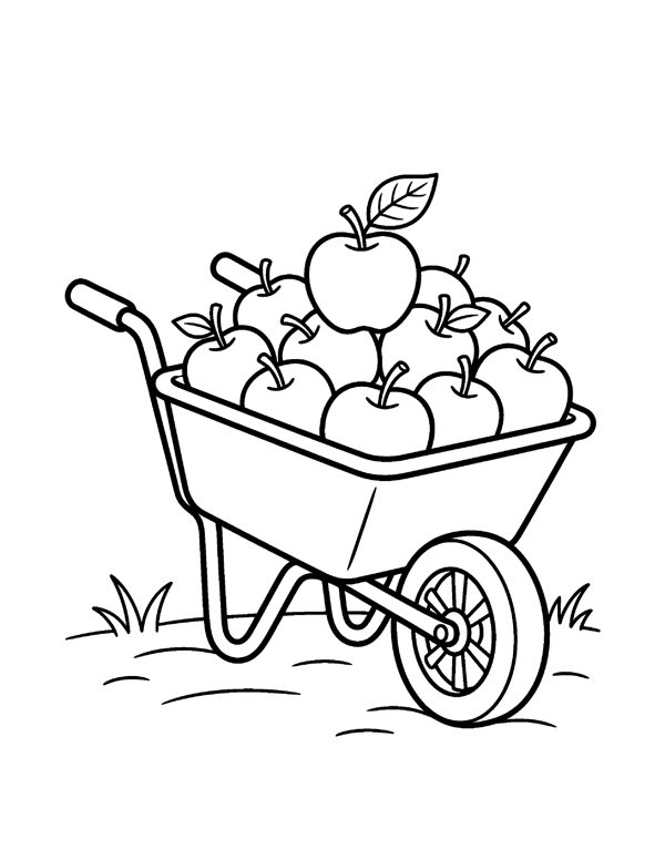 Fall Coloring Pages for Kids page 17
