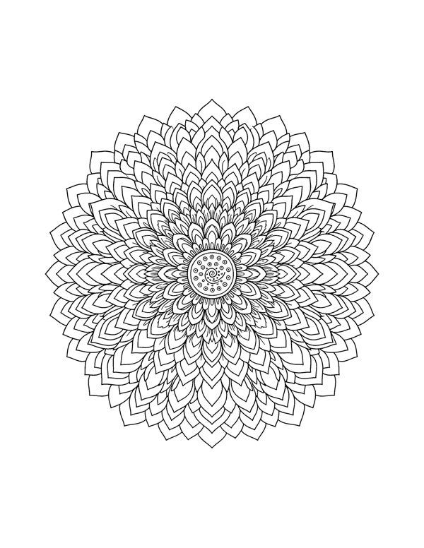 Fall Mandala Coloring Pages for Adults page 15