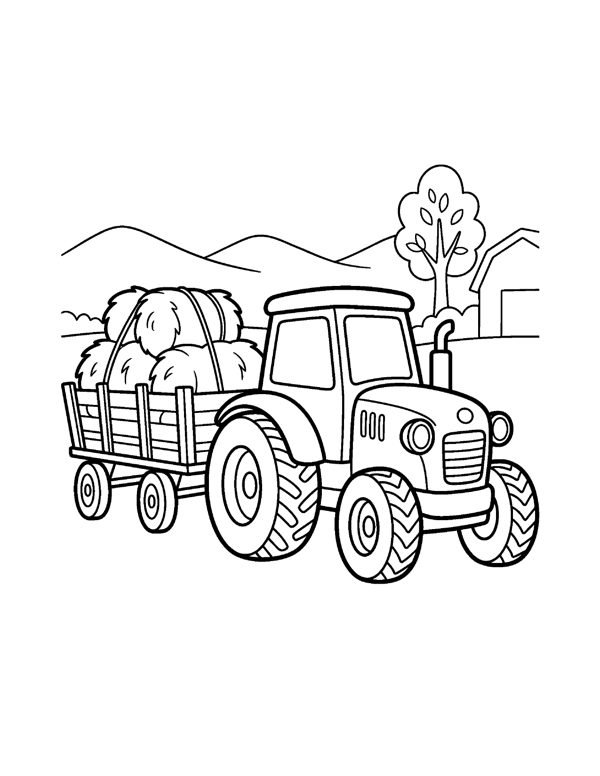 Farm Animals Coloring Pages for Kids page 10