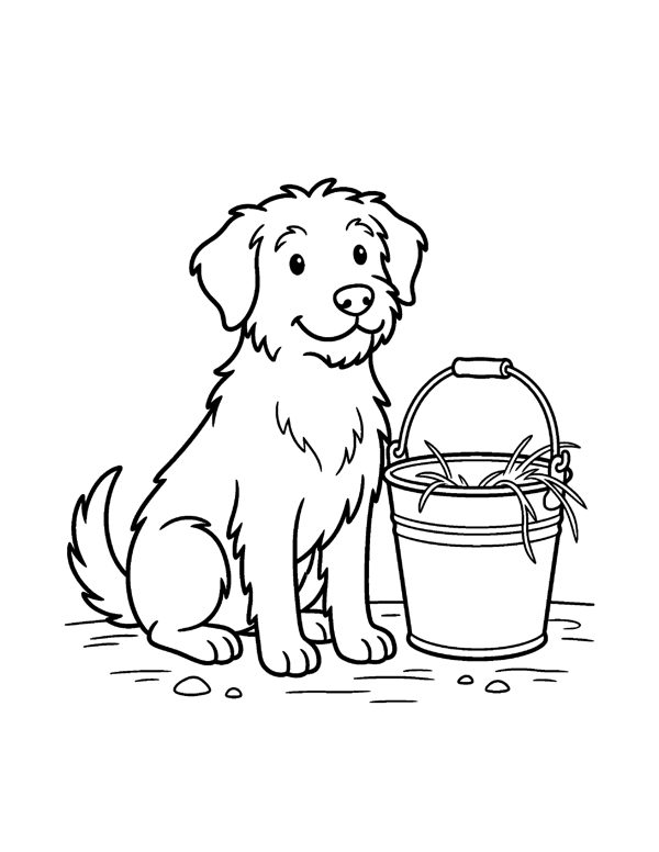Farm Animals Coloring Pages for Kids page 11