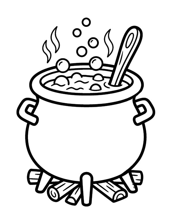 Halloween Bold and Easy Coloring Pages - Large Print for Seniors & Adults page 11