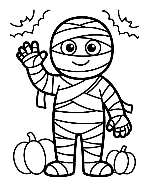 Halloween Bold and Easy Coloring Pages - Large Print for Seniors & Adults page 13