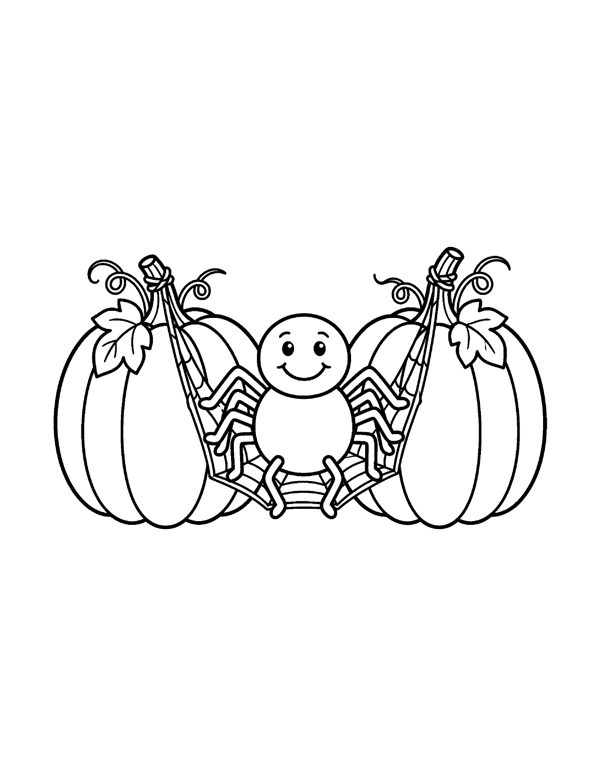 Halloween Coloring Pages for Kids - Set 2 page 7