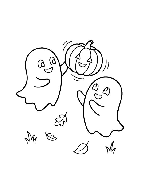 Halloween Coloring Pages for Kids - Set 2 page 8
