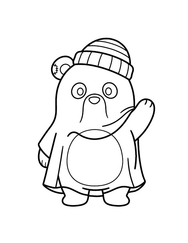 Halloween Coloring Pages for Kids - Set 2 page 10
