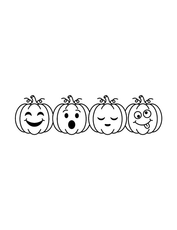 Halloween Coloring Pages for Kids - Set 2 free sample