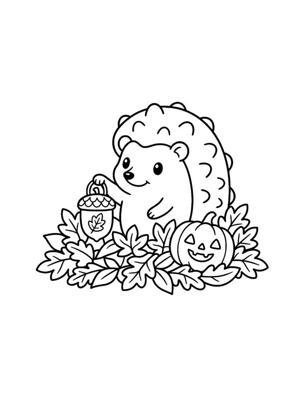 Halloween Coloring Pages for Kids - Set 2 page 14