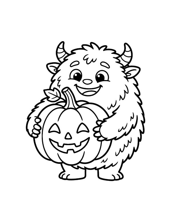 Halloween Coloring Pages for Kids - Set 2 page 15