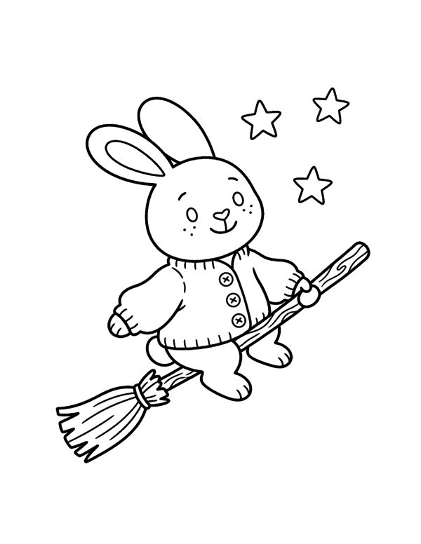 Halloween Coloring Pages for Kids - Set 2 page 16