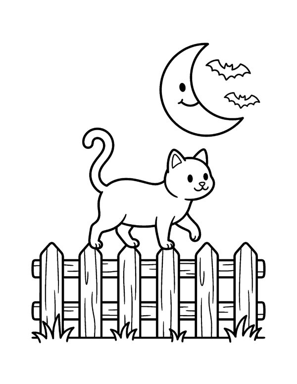 Halloween Coloring Pages for Kids - Set 2 page 18