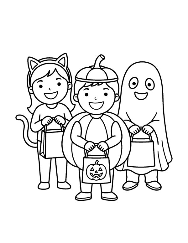 Halloween Coloring Pages for Kids - Set 2 page 19