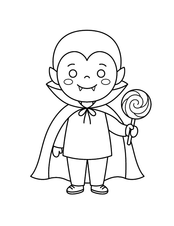 Halloween Coloring Pages for Kids page 16