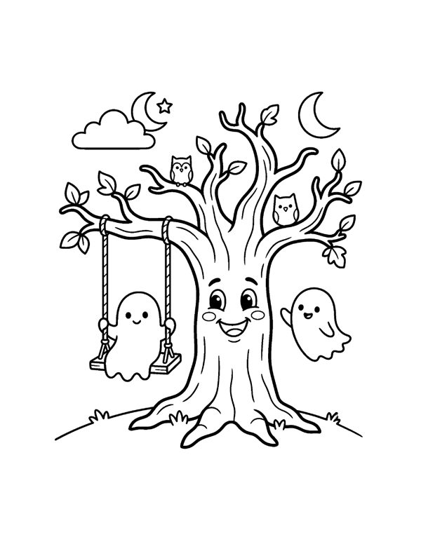 Halloween Coloring Pages for Kids page 17