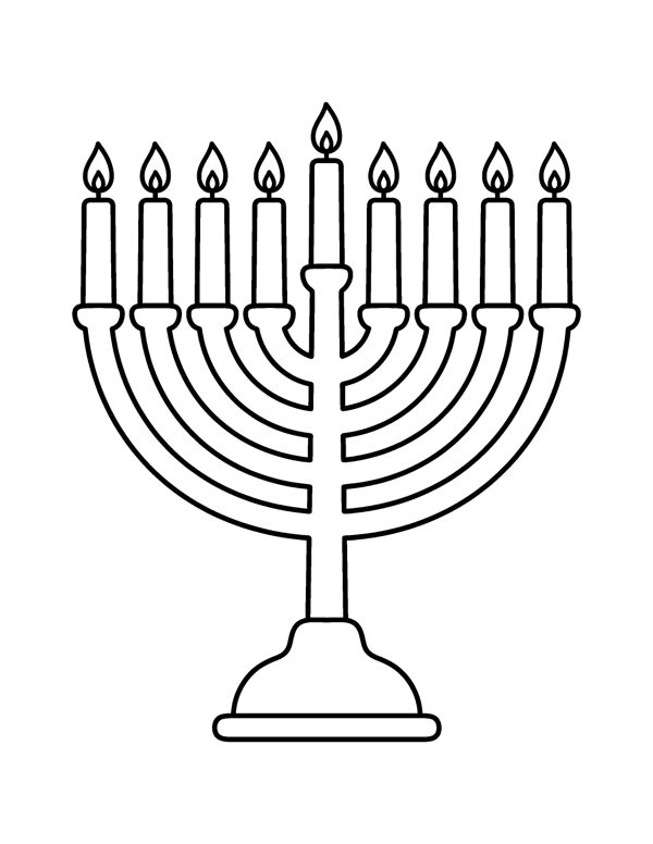 Hanukkah Coloring Pages for Kids free sample