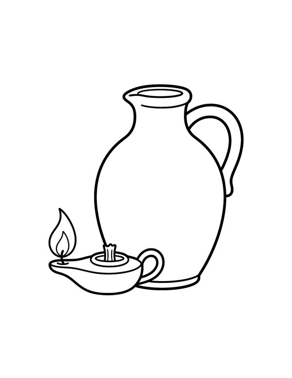 Hanukkah Coloring Pages for Kids page 11
