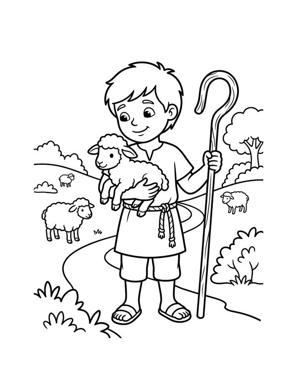 Nativity Coloring Pages for Kids page 5
