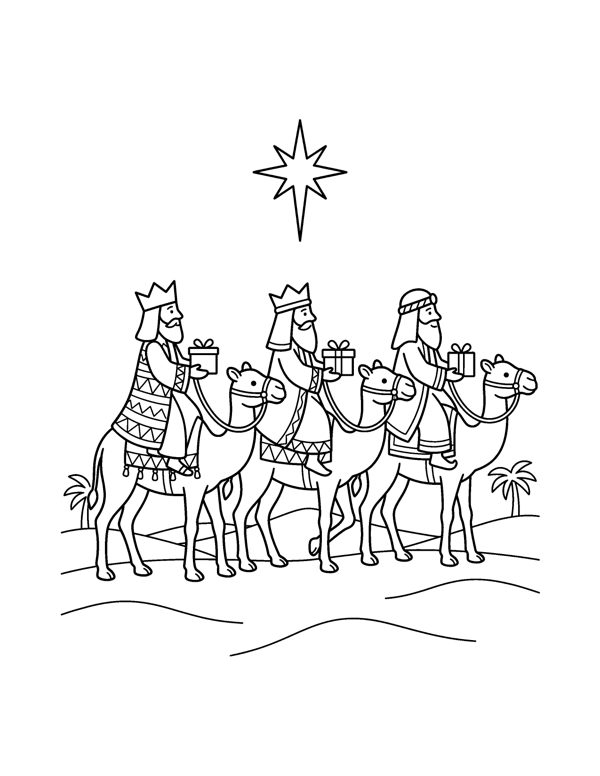 Nativity Coloring Pages for Kids page 6