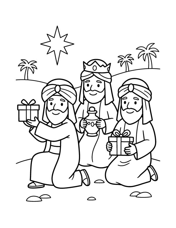 Nativity Coloring Pages for Kids page 7