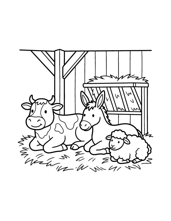 Nativity Coloring Pages for Kids page 9