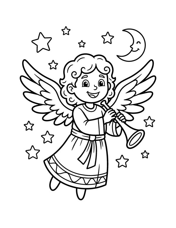 Nativity Coloring Pages for Kids page 10