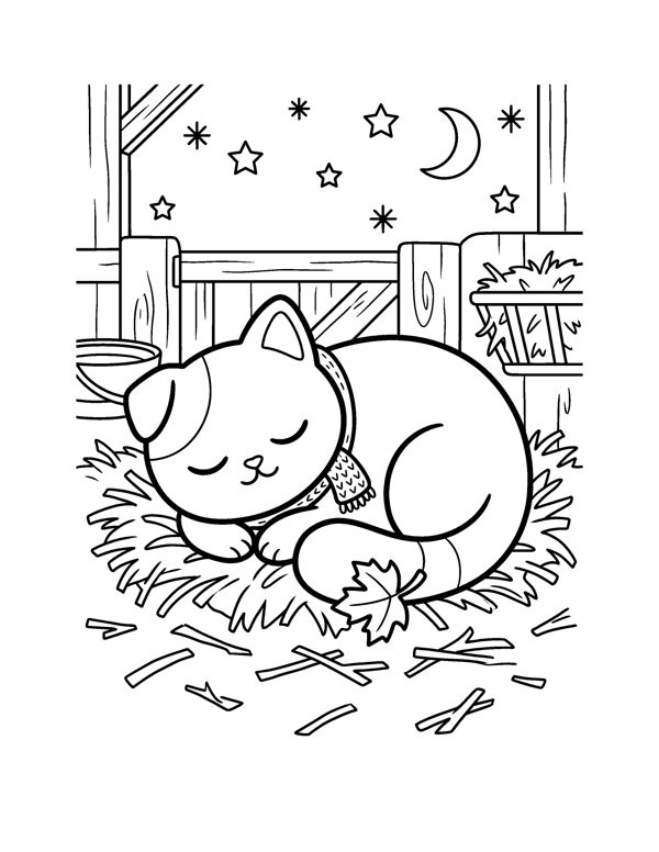 Nativity Coloring Pages for Kids page 11
