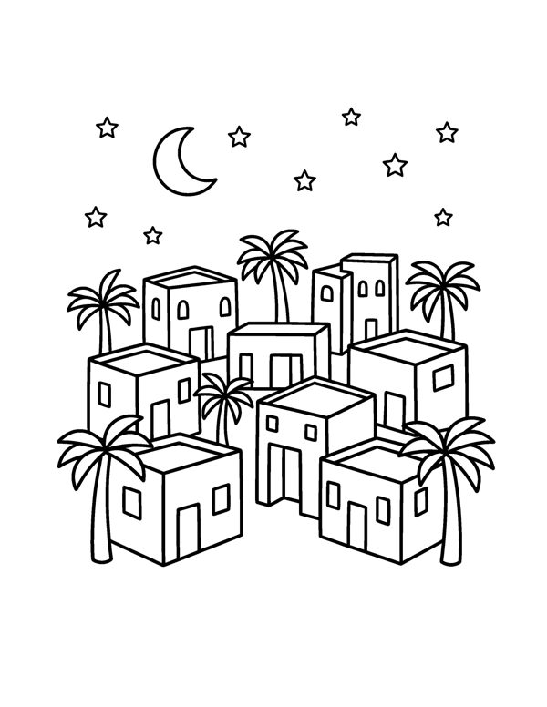 Nativity Coloring Pages for Kids page 13