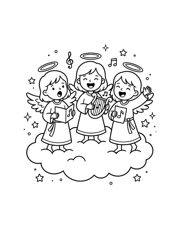 Nativity Coloring Pages for Kids page 16