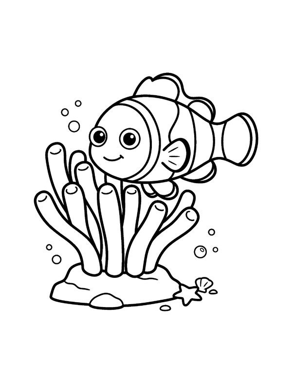 Ocean Animals Coloring Pages for Kids page 5