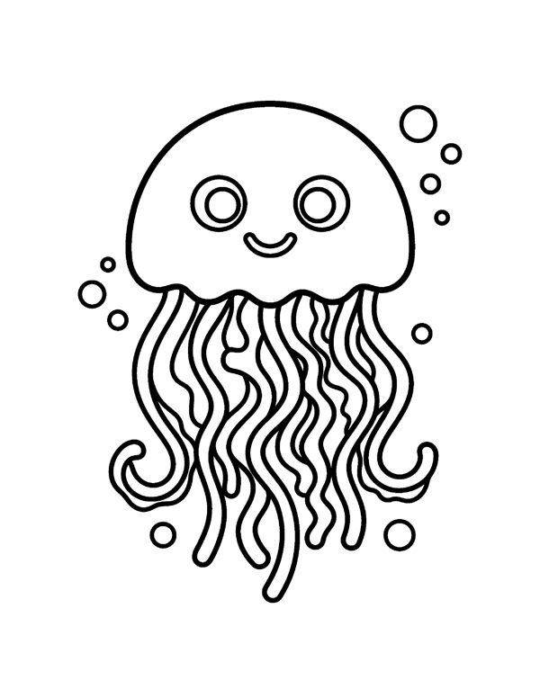 Ocean Animals Coloring Pages for Kids page 9