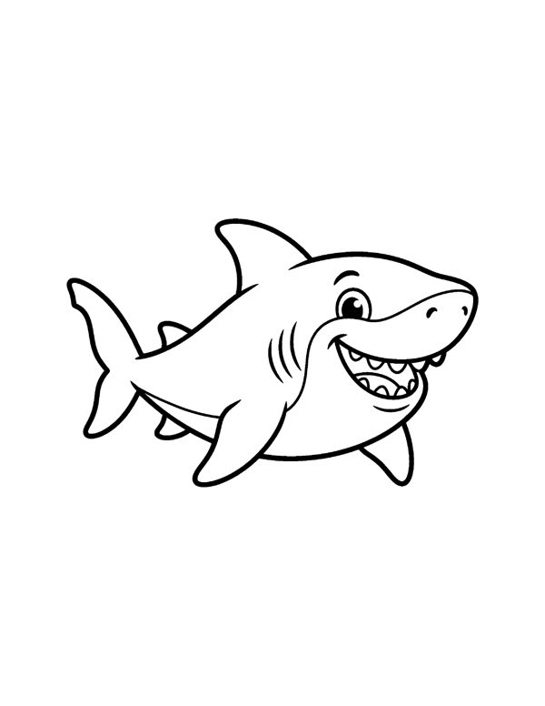 Ocean Animals Coloring Pages for Kids page 10