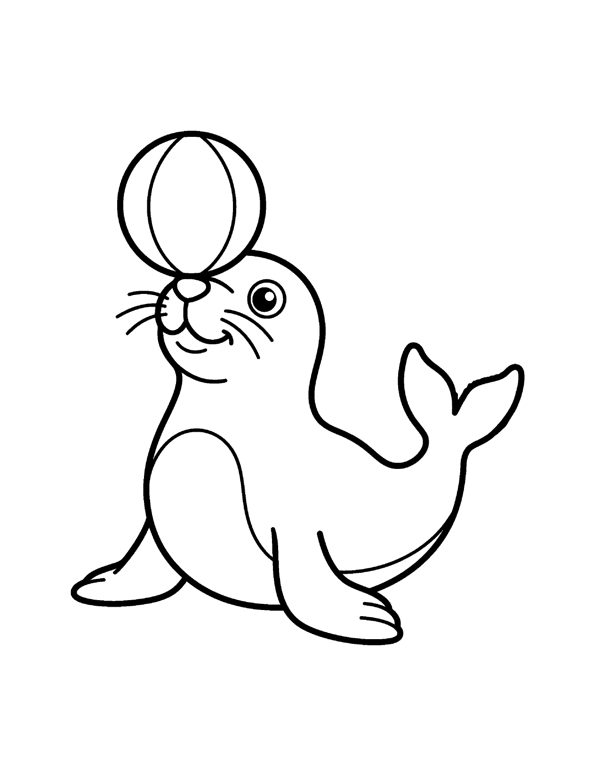 Ocean Animals Coloring Pages for Kids page 15