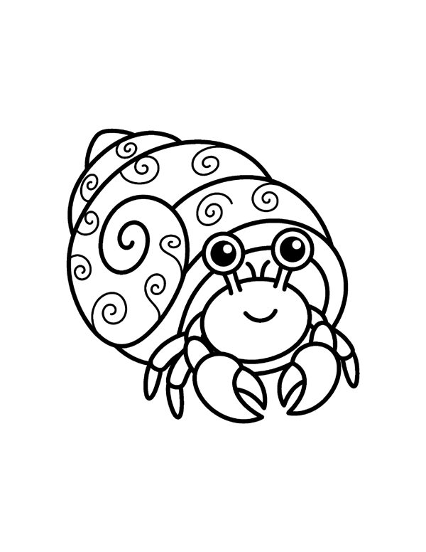 Ocean Animals Coloring Pages for Kids page 16