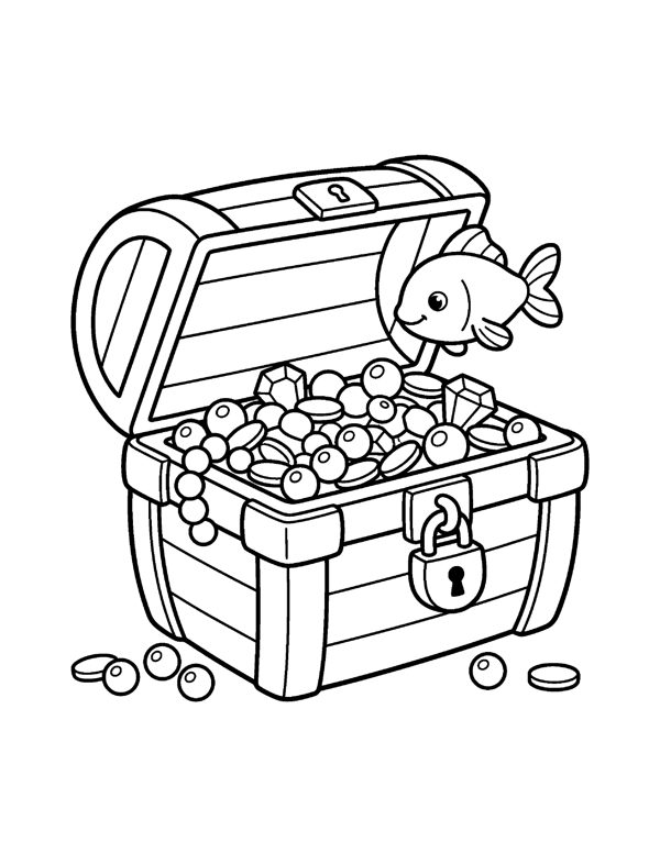Ocean Animals Coloring Pages for Kids page 18