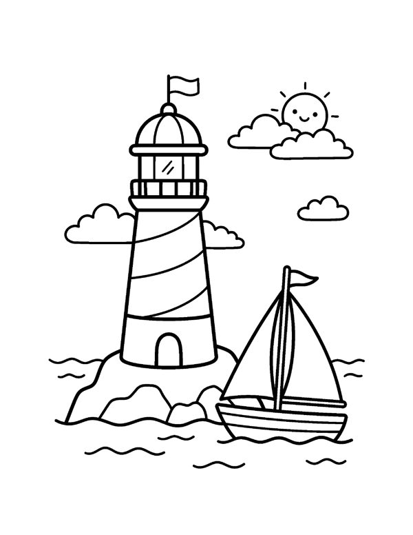 Ocean Animals Coloring Pages for Kids page 19