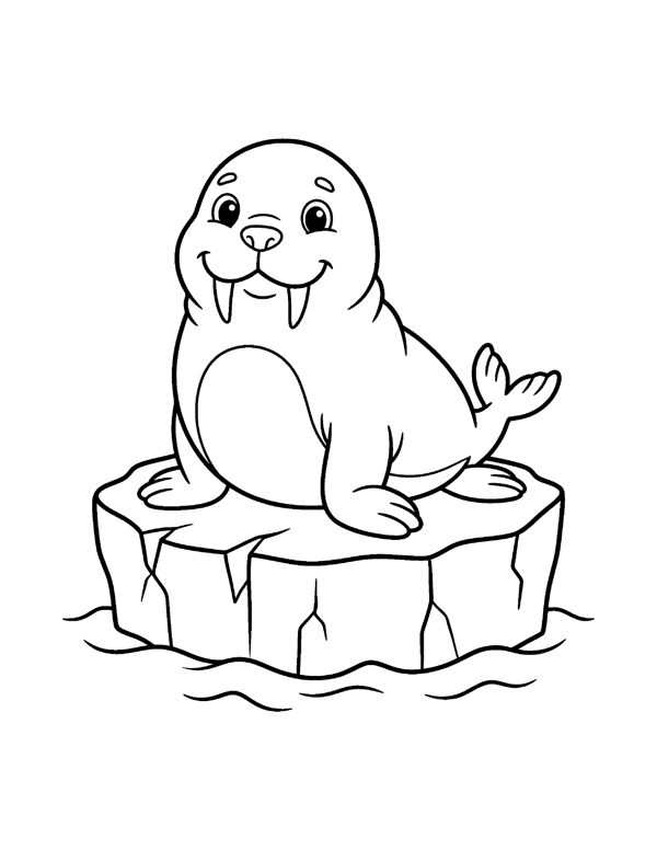 Ocean Animals Coloring Pages for Kids page 20