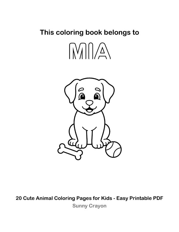 Personalized Name Coloring Pages - Made Around Your Child's Name page 8