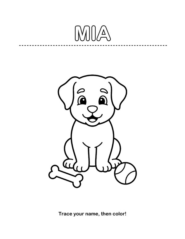 Personalized Name Coloring Pages - Made Around Your Child's Name page 9
