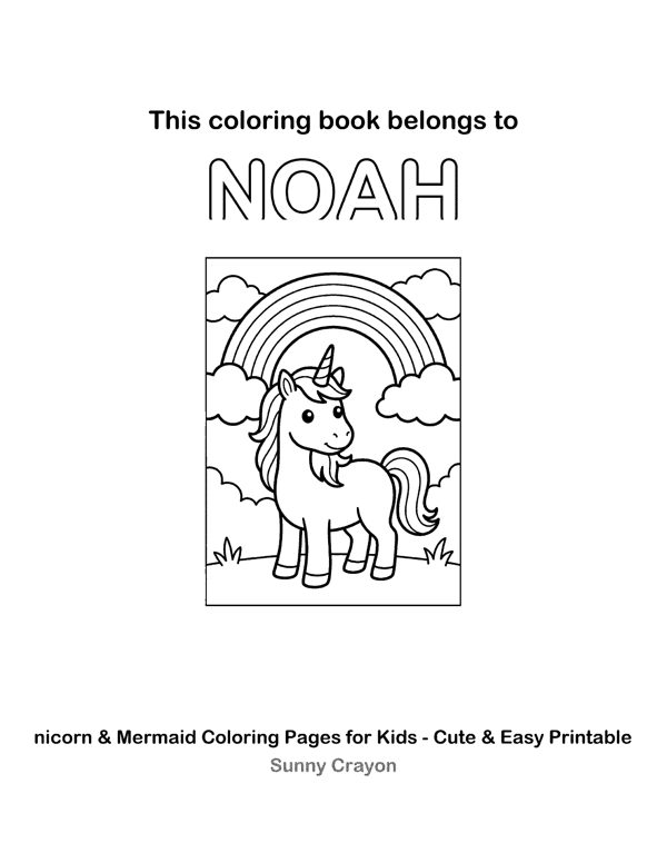 Personalized Name Coloring Pages - Made Around Your Child's Name page 14