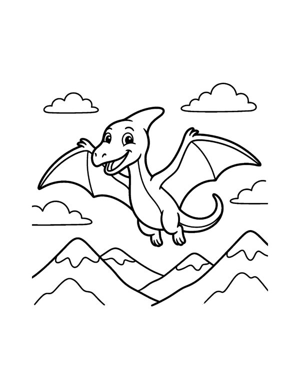 5 Dinosaur Coloring Pages - Sampler page 4