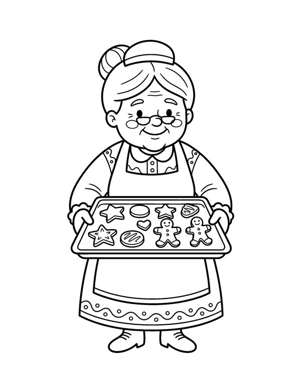 Santa Coloring Pages for Kids page 6