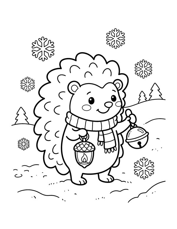 Santa Coloring Pages for Kids page 12