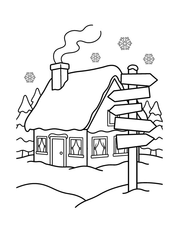 Santa Coloring Pages for Kids page 14