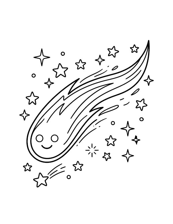 Space Coloring Pages for Kids page 9